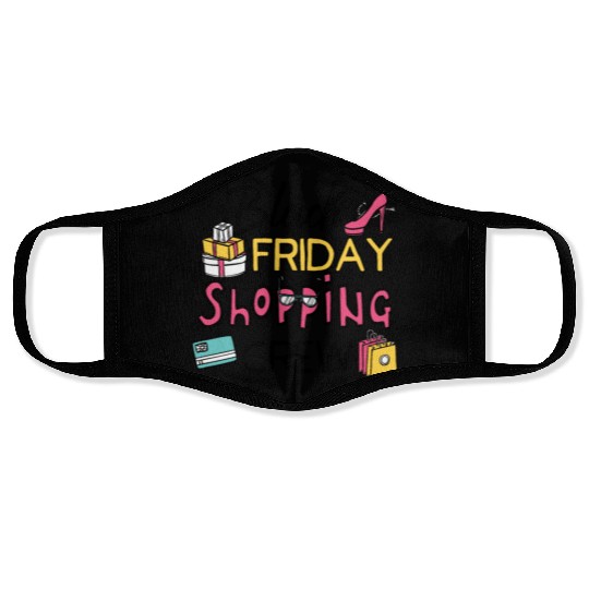 Holiday Shopping Black Friday Shopping Crew Funny Face Masks