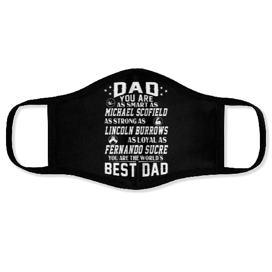 World's Best Dad Prison Break Dad Face Masks