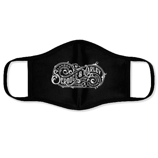 Scrooge and Marley Counting House Christmas Carol Face Masks