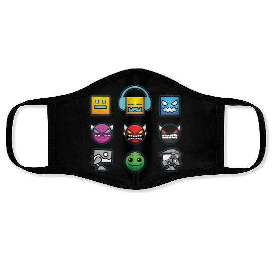 geometry dash insane Face Masks