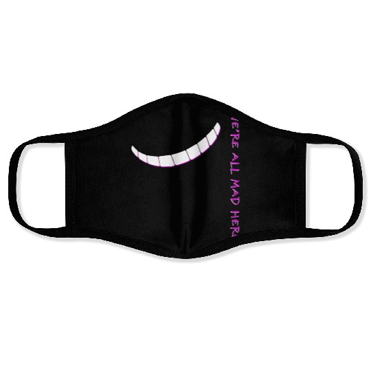 Alice In Wonderland We'Re All Mad Here Face Masks