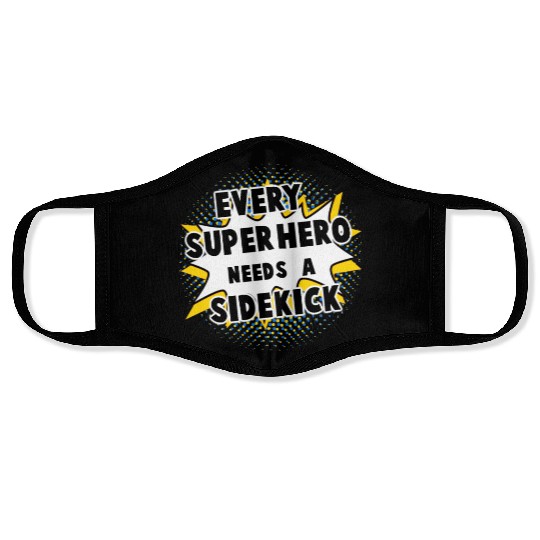 Every Superhero Needs A Sidekick for Newborn Face Masks