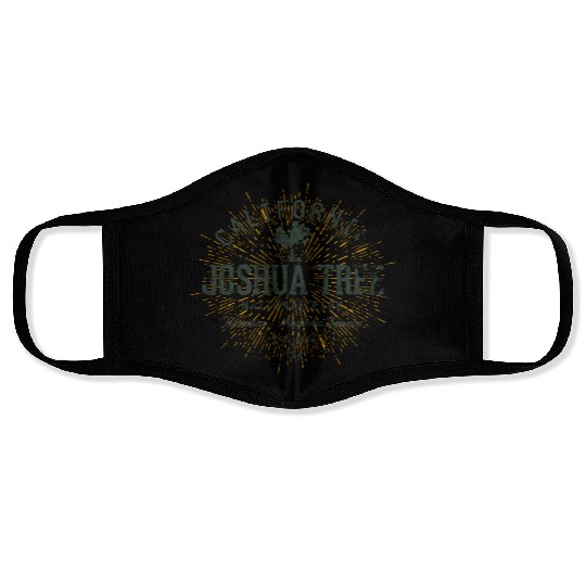 Vintage Joshua Tree National Park Gift Face Masks