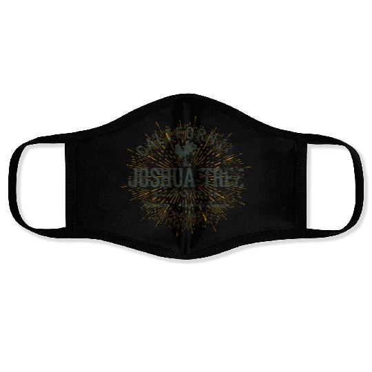 Vintage Joshua Tree National Park Gift Face Masks