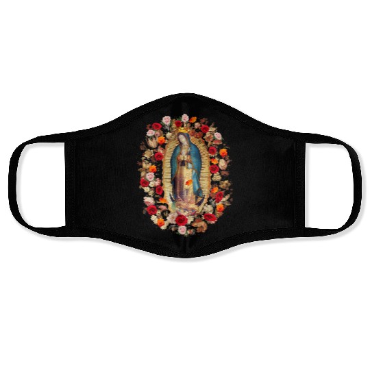 Our Lady Of Guadalupe Mexico Virgin Mary Tilma Pro Face Masks