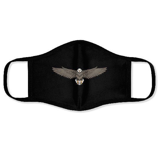 Bald Eagle Flying Cool Eagle Lovers Face Masks
