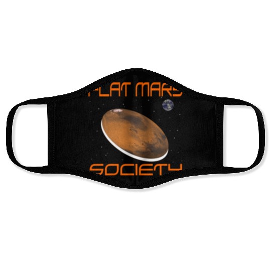 Flat Mars Society Face Masks
