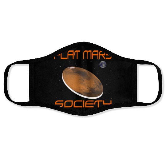 Flat Mars Society Face Masks