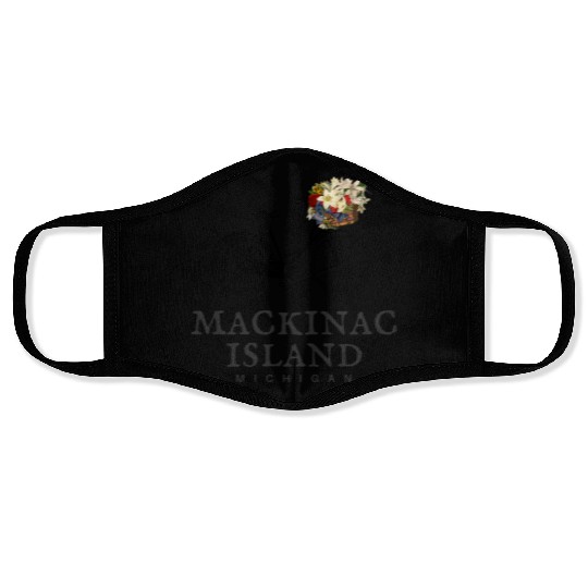 Mackinac Island Bike Michigan Face Masks
