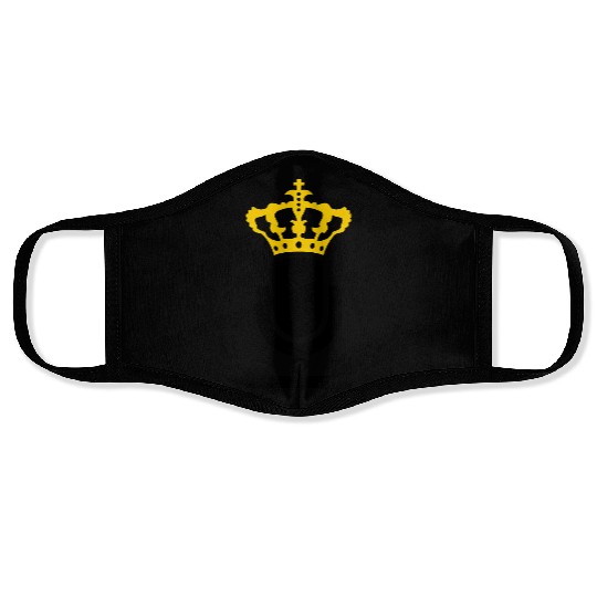 King Microphone Icon Face Masks