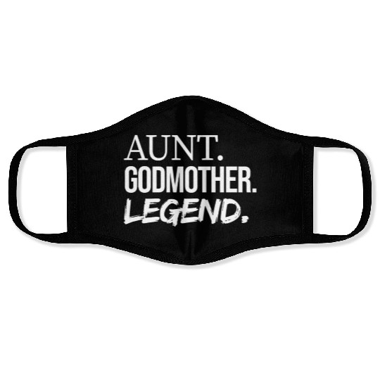 Aunt Godmother Legend, Funny Favorite Aunt Face Masks