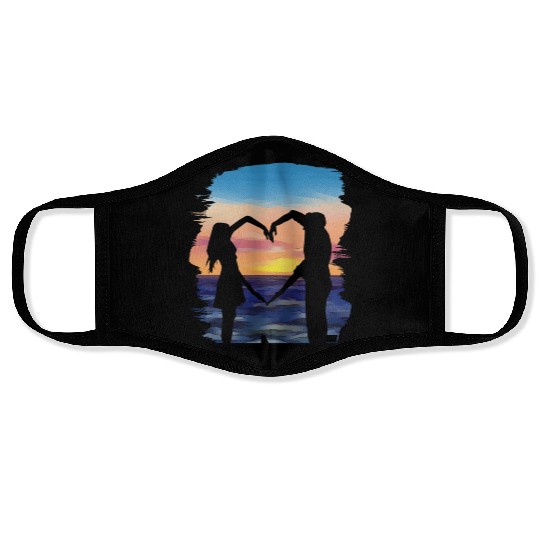 romantic lover Face Masks