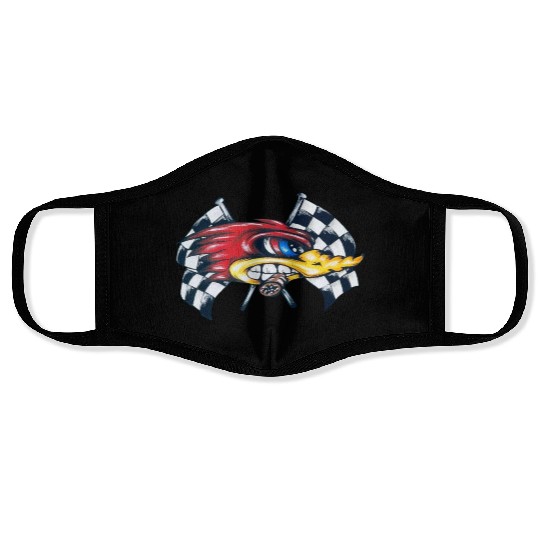 Furious Roadrunner right side Face Masks