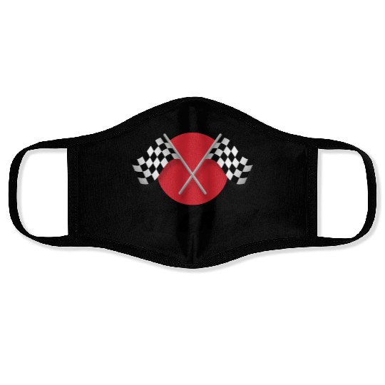 Pit Crew Race Track Racing Car Driver Face Masks