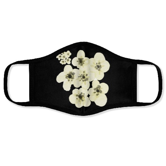 abstract flower Face Masks