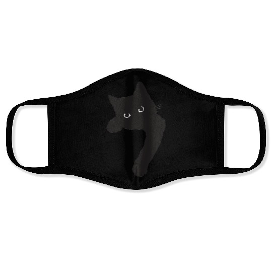 Cute Black Cat Face Masks
