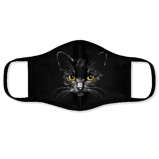 Black Cat Face Masks