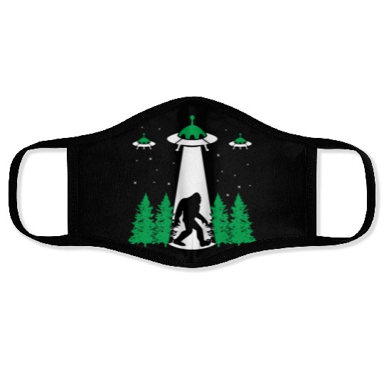 Bigfoot UFO Abduction Face Masks