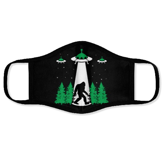 Bigfoot UFO Abduction Face Masks