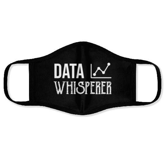 Data Whisperer Funny Software Computer Engineering Face Masks