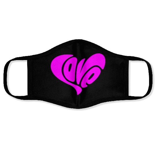 Love Heart Love Face Masks