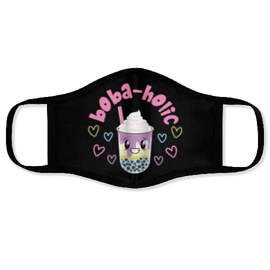 Bubble Boba Tea Face Masks