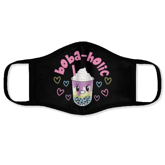 Bubble Boba Tea Face Masks