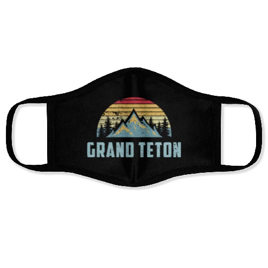 Grand Teton National Park Wyoming Mountain Sweat S Face Masks