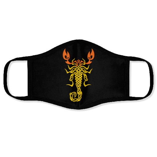 Celtic Knot Scorpion Face Masks
