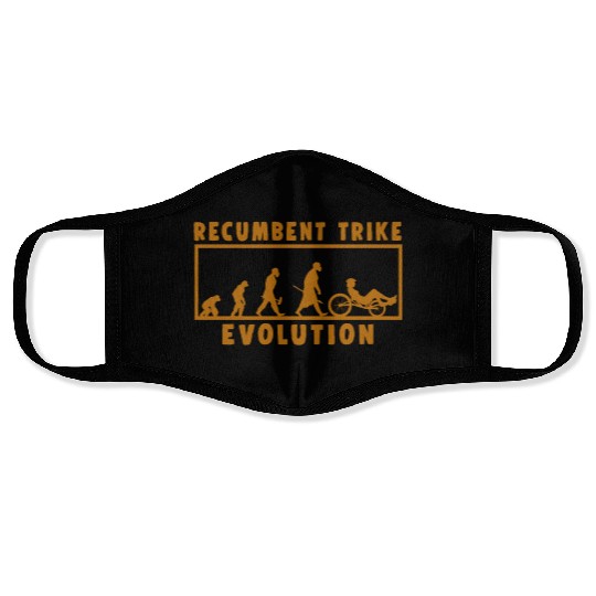 Recumbent Trike Evolution Bike Cycling Biking Gift Face Masks