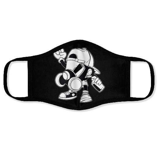 ComicStyle Graffiti Bomber Face Masks