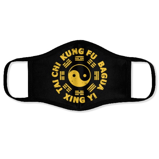 Kung Fu Tai Chi Xing Yi Bagua Chinese Martial Arts Face Masks