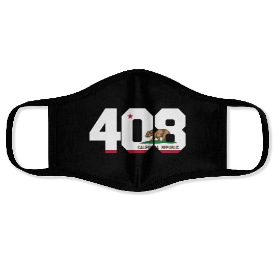 Area Code 408 San Jose California Face Masks