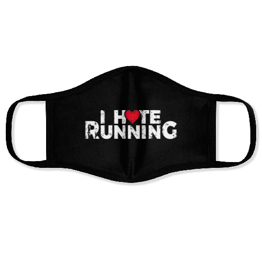 Funny Gifts For Jogging Runners I Hate Running Face Masks
