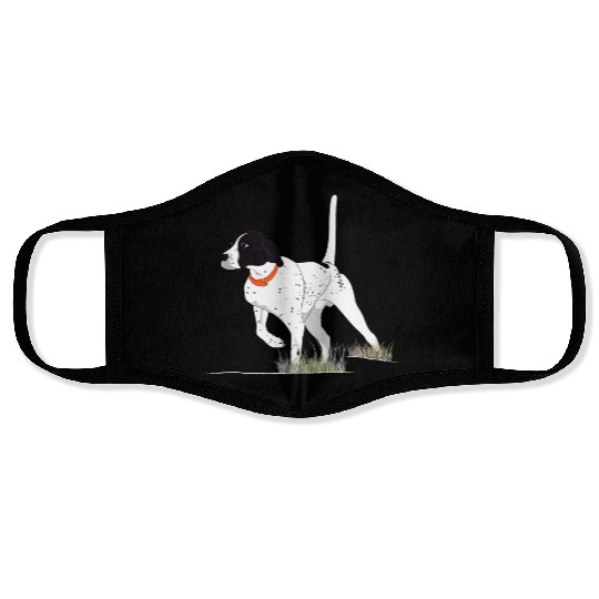Bird Hunting Hunter English Pointer Dog Face Masks