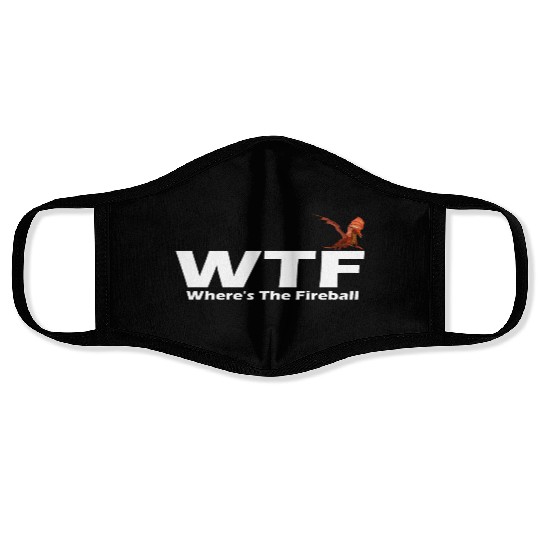 WTF Where's The Fireball Face Masks