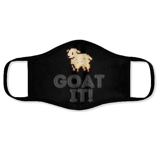 Gamer - Goat it - Level complete Face Masks