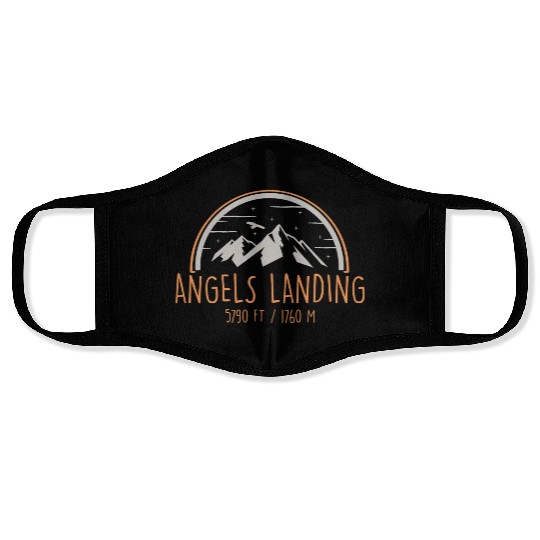 Angels Landing Zion National Park Mountain Hikers Face Masks