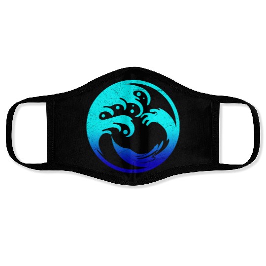 Maori Ocean Circle Tattoo Gift Idea Face Masks