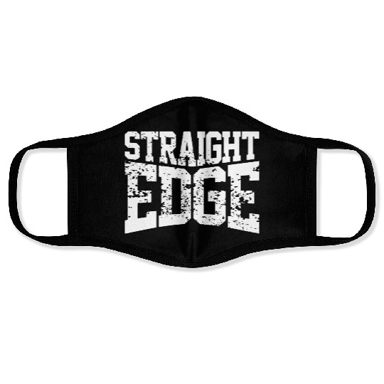 straight edge society Face Masks