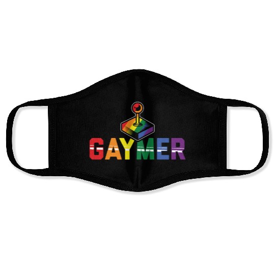 Gaymer Gay Gamer Rainbow Pride LGBT Controller Face Masks