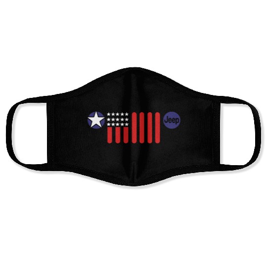Mens Jeep Patriotic 7 Slot Grille Face Masks