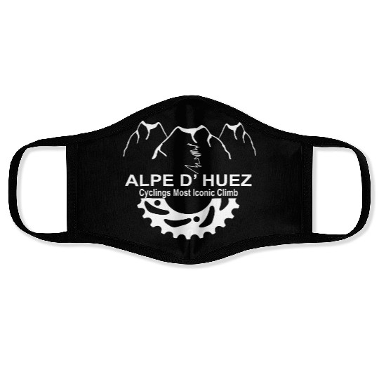 France Alpe D Huez Climb Novelty Cycling Gifts Face Masks
