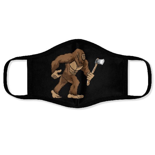 Bigfoot Lumberjack Sasquatch Carpenter Face Masks