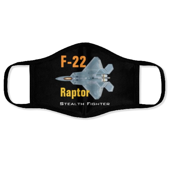 F 22 Raptor stealth fighter Face Masks