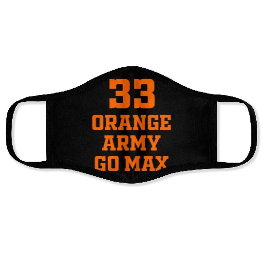 Orange Camouflage 3 Face Masks