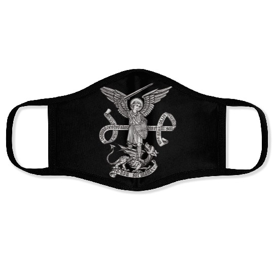 Saint St Michael Catholic Archangel Angel Defender Face Masks