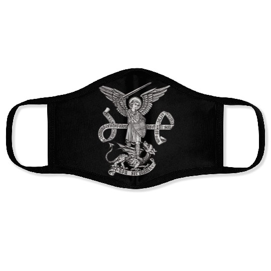 Saint St Michael Catholic Archangel Angel Defender Face Masks