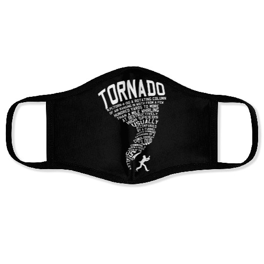 Tornado Storm Chaser Hurricane Wind Weather Gift Face Masks