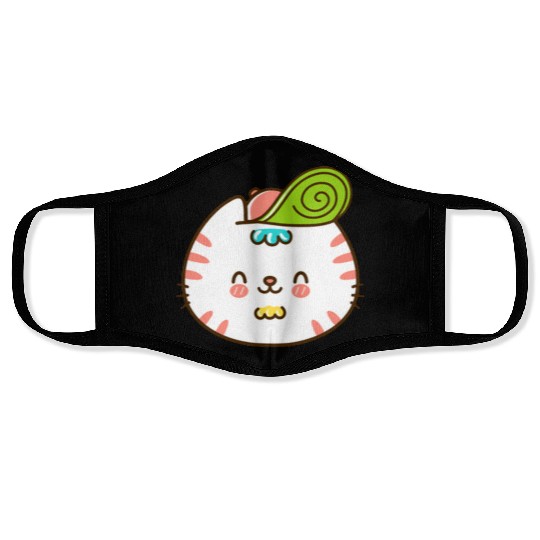 Kawaii Cat Head Smiling Face Masks